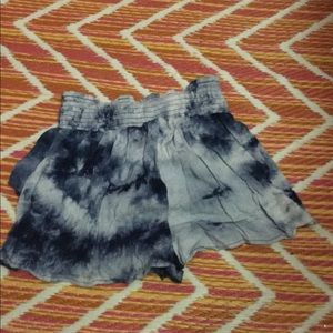 Blue Tye die bike shorts